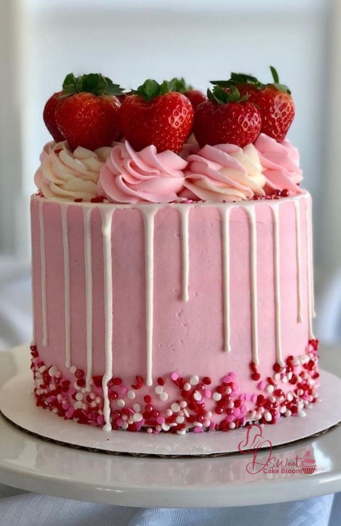 Strawberry Cake for Birthdays, Weddings, and Celebrations